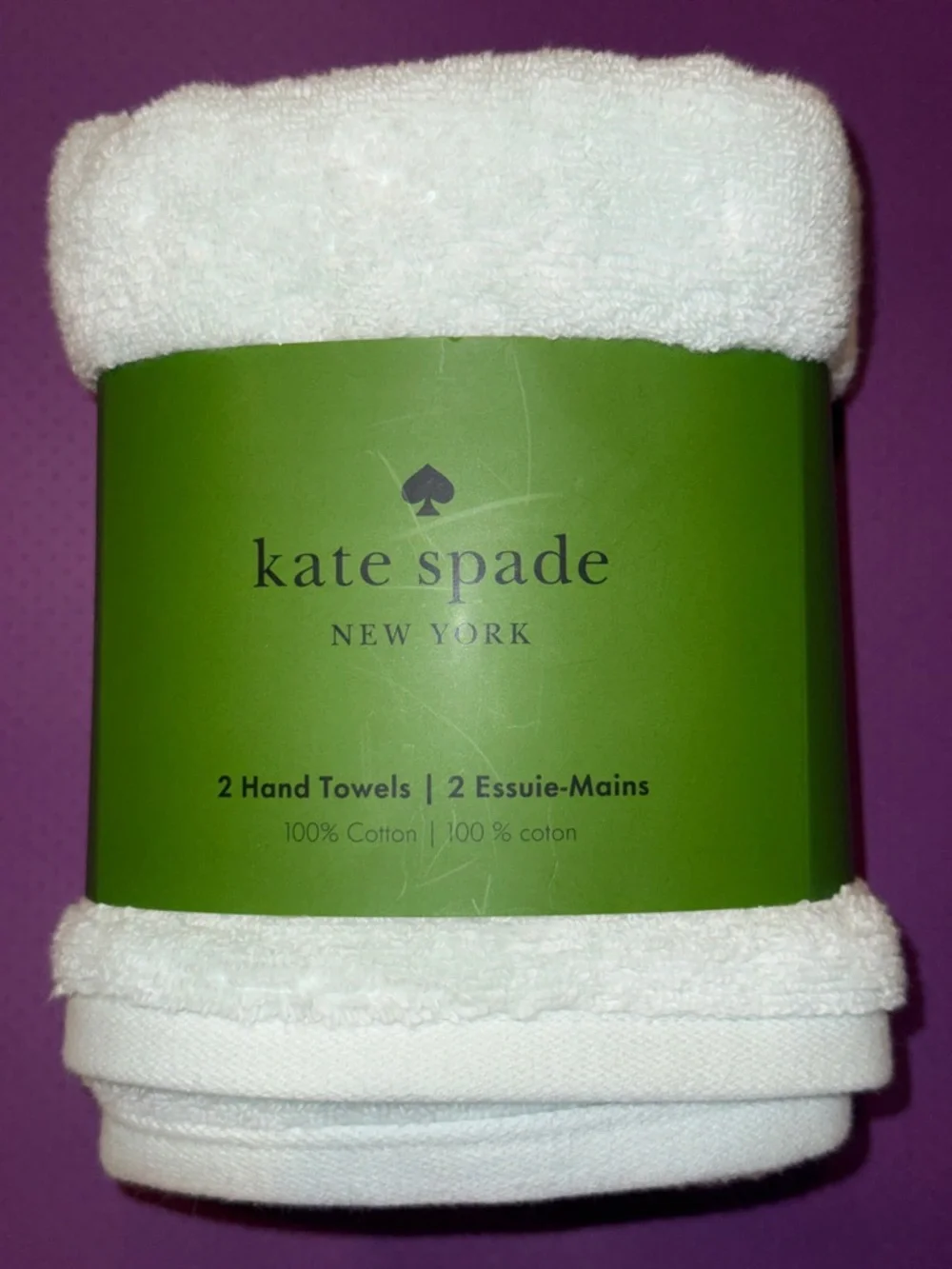 kate spade Cotton Hand Towels - Light Turquoise